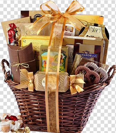 Gourmet Foods & Chocolates Wicker Basket (#1118)  "Picture Shown Largest Size"