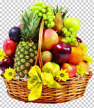 Fresh Fruit Basket (#1122)  "Picture Shown Largest Size"