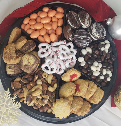 Nut &Chocolate Cookie Tray (# 1184)  "Picture Shown Largest Size"