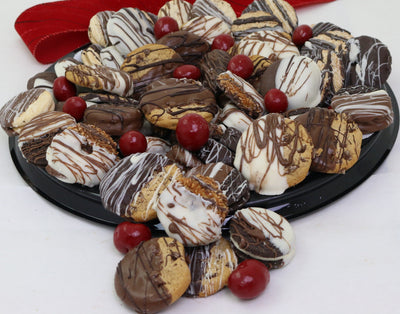 Holiday Chocolate Dipped Cookie Tray #7415  "Picture Shown Largest Size"