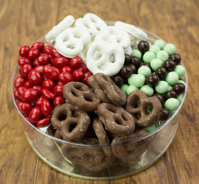 Round dipped pretzels and Chocolates Gift #1211  "Picture Shown Largest Size"
