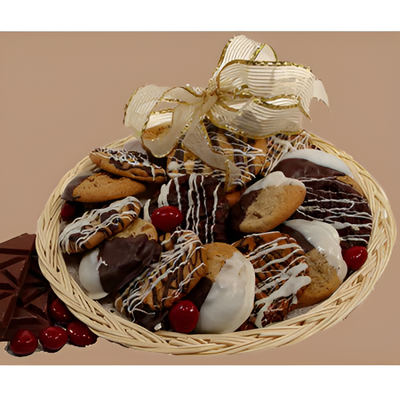 Chocolate Dipped Cookie Tray #6918  "Picture Shown Largest Size"