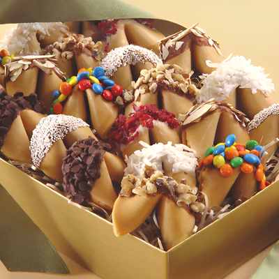 Holiday Gift Box with Candied Fortune Cookies #5382