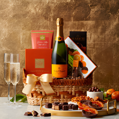 Veuve Champange gift-basket (#1137)  "Picture Shown Largest Size"