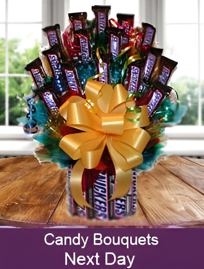 Candy-bouquets-All Occasion Basket (#1109) "Largest Gift Picture Shown"