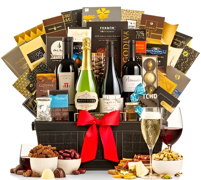 Gourmet Wine,   Cheese Basket (#1105)  "Picture Shown Largest Size"