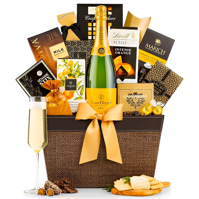 Veuve-tasting-Gift Basket (#1138)  "Picture Shown Largest Size"