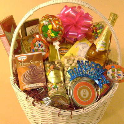 Happy Birthday Fun Basket (#6016)  "Picture Shown Largest Size"
