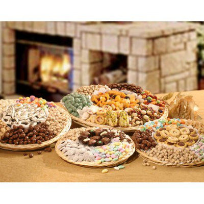 The Ultimate Chocolate & Nut Small Wicker Tray #5300  "Picture Shown Largest Size"