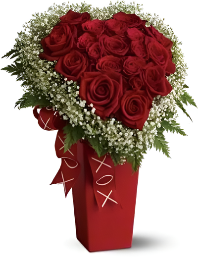 Heart-and-soul-flowers-rose-arrangement (#1152)  "Picture Shown Largest Size"
