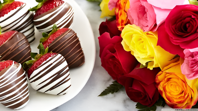 Chocolate Strawberry Bouquet of flowers (#1145)