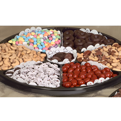 Nut Chocolate Black Tie Gift Tray.  6719  "Picture Shown Largest Size"