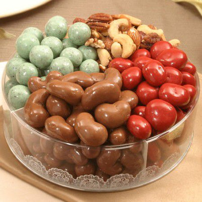 Michigan Deluxe Round Gift Tray #5336  "Picture Shown Largest Size"