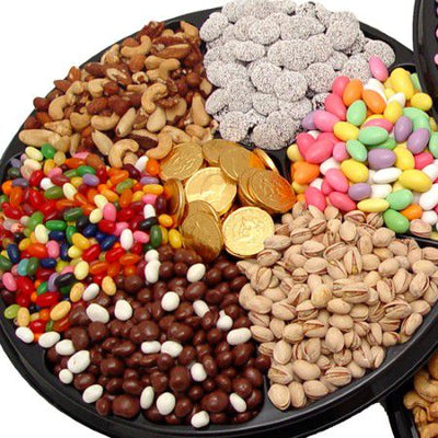 Nut Chocolate Black Tie Gift Tray. #6724    "Picture Shown Largest Size"