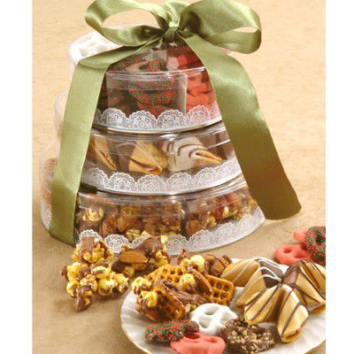 Pretzel Party Snack Tower Gift #5383  "Picture Shown Largest Size"