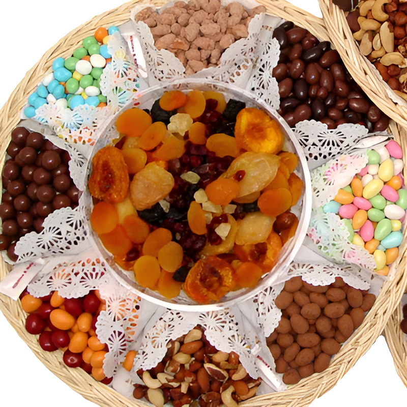 Executive-chocolate-dry-fruit-nut-chocolate-gift-tray ( #1108)"Largest Gift Picture Shown"