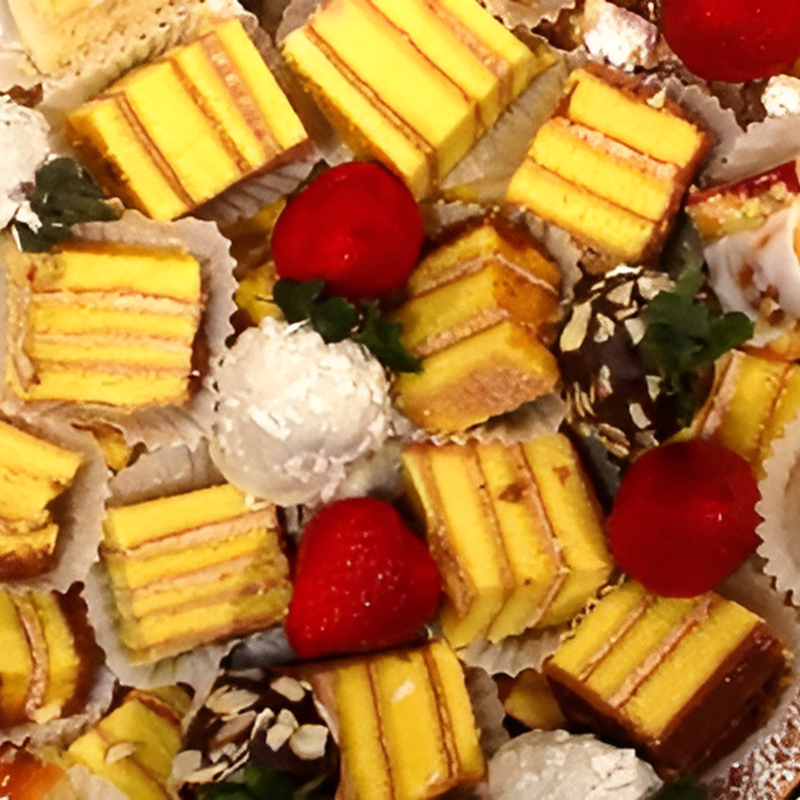 Fancy Delicious finger Bakery Delight tray(  #1174)"Largest Gift Picture Shown"