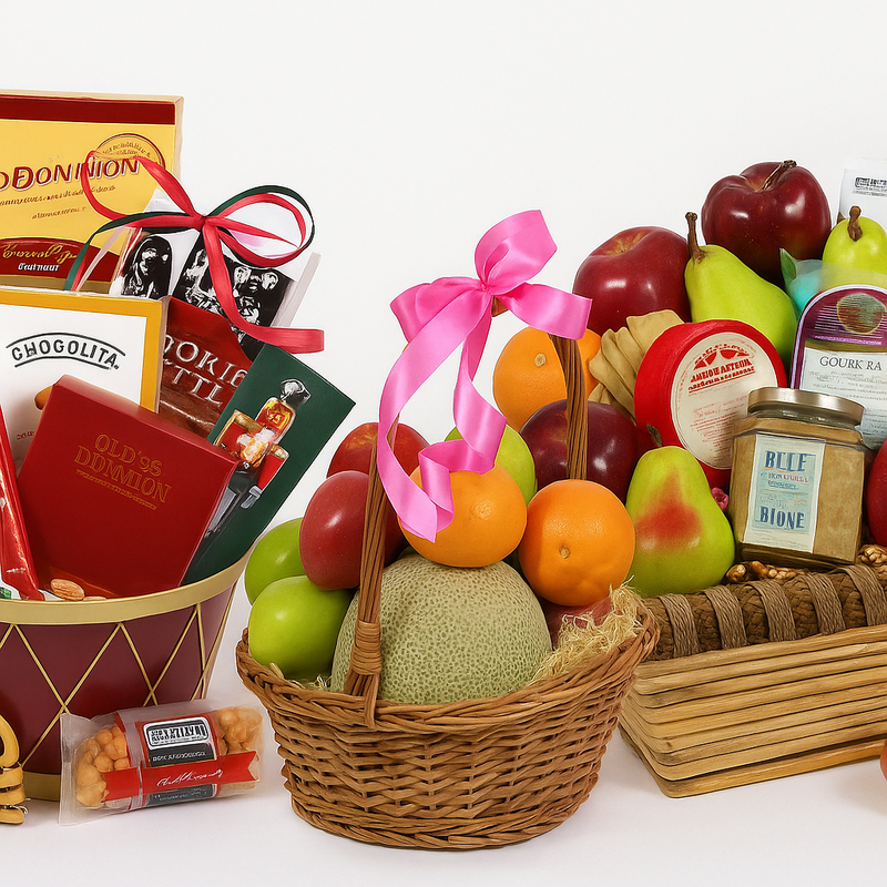 Fresh Fruit  & Goodie Basket (#  1120)  "Picture Shown Largest Size"