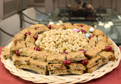 Cherry Biscotti and Cashew Fabulous Bakery Tray (#6623)"Largest Gift Picture Shown"