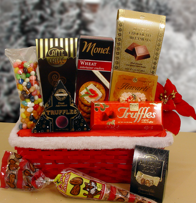 Holiday Santa Basket  #8103 "Largest Gift Picture Shown"