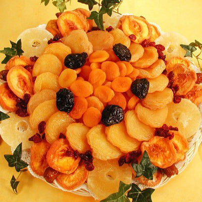 Summer California Dry Fruit Gift Tray #6706  "Picture Shown Largest Size"