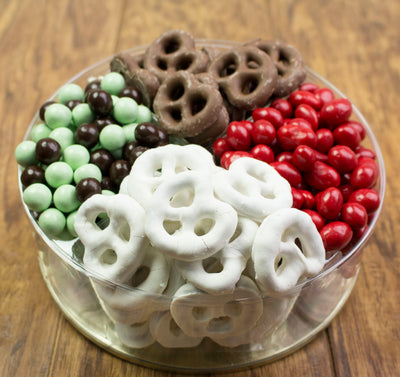 Round dipped pretzels and Chocolates Gift #1211  "Picture Shown Largest Size"