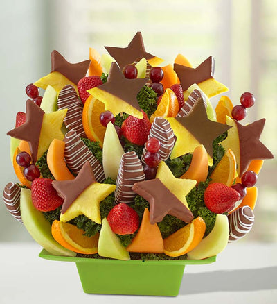Sweet Stars fresh Delicious edible Fruit Bouquet #1916  "Picture Shown Largest Size"