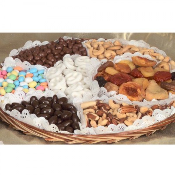 Nibbles Chocolate, Nut, Dry Fruit, and Dipped Pretzel Tray 6718