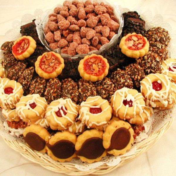 European Cookie and Nut Gift Tray 6615
