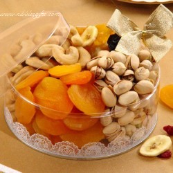 Dried Fruit and Nut Clear Tin 5386