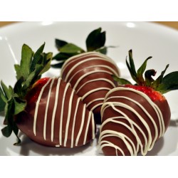 DRIZZLED CHOCOLATE COVERED STRAWBERRIES #7751