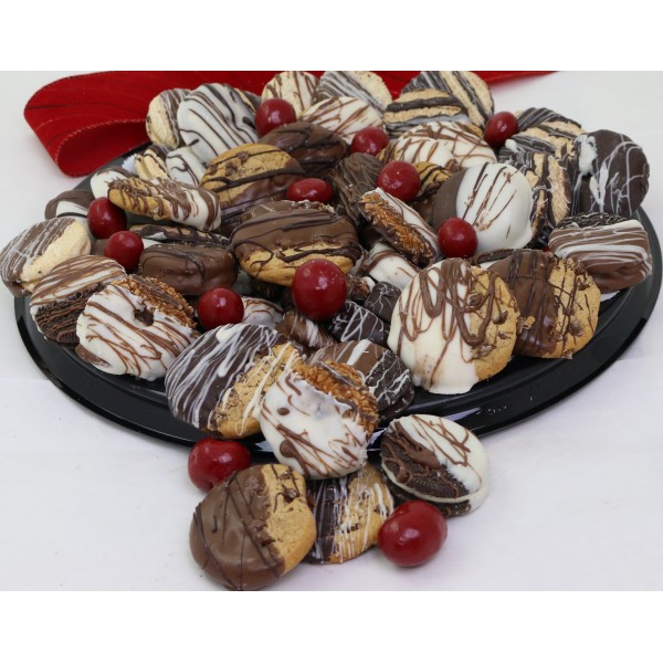 Holiday Chocolate Dipped Cookie Tray 7415