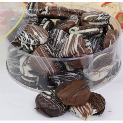 Holiday Chocolate Dipped OREOS Lucite Tin Lucite Tin #7427