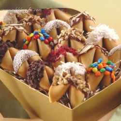 Holiday Gift Box with Candied Fortune Cookies 5382